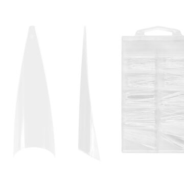Emmi-Nail Boîte de pointes Stiletto 100 pièces clear "long