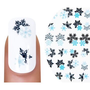 Emmi-Nail Watertattoo Snow Flakes bleu