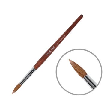 Emmi-Nail Pinceau acrylique taille 8, 100% cheveux humains