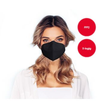 Masque de protection respiratoire FFP2 noir *1 pc*
