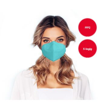 Masque respiratoire FFP2 turquoise *1 pièce