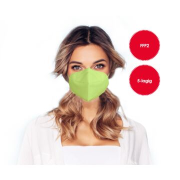 Masque de protection respiratoire FFP2 vert fluo *1 pièce