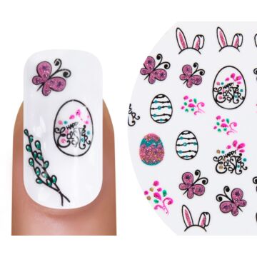 Emmi-Nail 3D Art Nail Sticker Lapin de Pâques "Honey