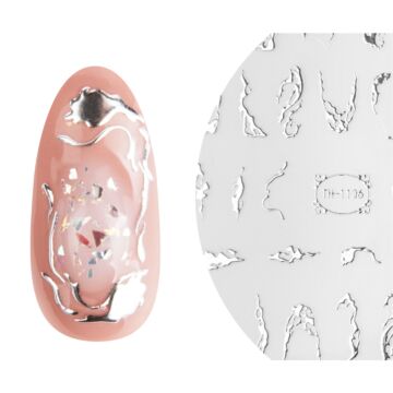 Emmi-Nail 3D Art Nail Sticker argent liquide