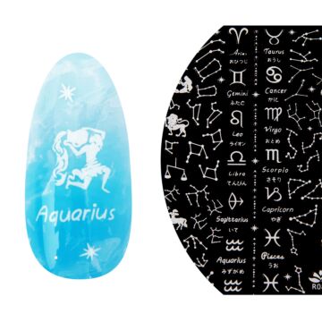 Emmi-Nail 3D Art Nail Sticker Zodiac Signs blanc