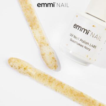 Emmi Shellac vernis UV/LED Goldflakes Nory -L485-