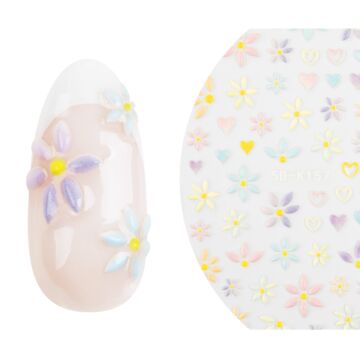 Emmi-Nail 5D Art Nail Sticker Pastel Fleur magique