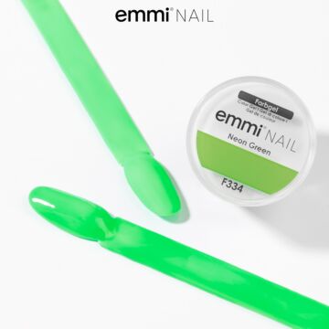 Emmi-Nail Gel de couleur vert fluo 5ml -F334-