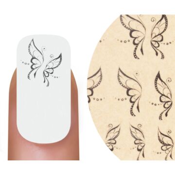 Emmi-Nail Watertattoo papillon noir