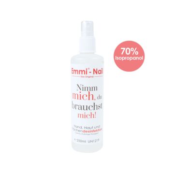 Désinfection des mains, de la peau et des surfaces 250ml - Emmi-Nail