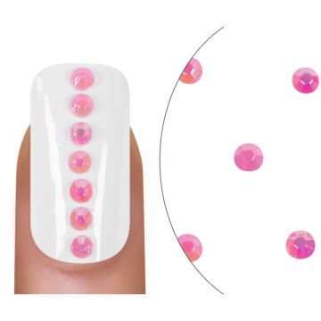 Pierres strass Milky Pink 3mm