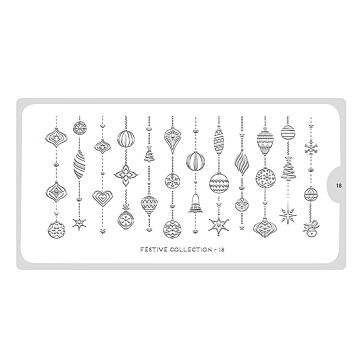 MoYou-London Stamping Pochoir Festive 18