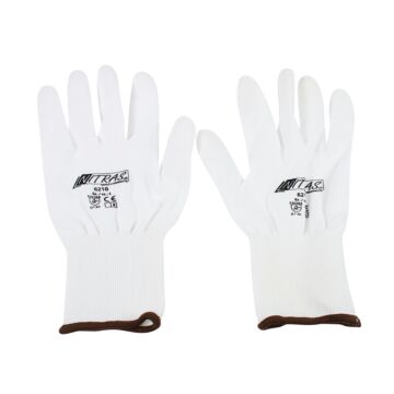 Gant en nylon blanc taille L, 1 paire