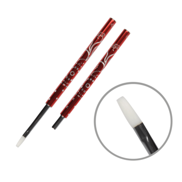 Pinceau à strass rouge Gr. 4, droit