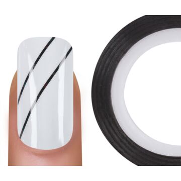 Emmi-Nail Stripe noir pailleté