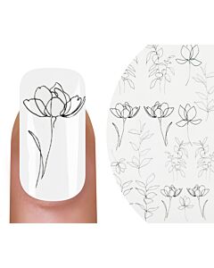 Emmi-Nail Watertattoo Ligne de fleurs