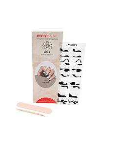 Emmi-Nail Gel Films pour ongles Black Waves 20pcs