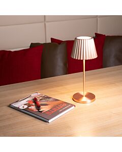emmi lampe de table or rose